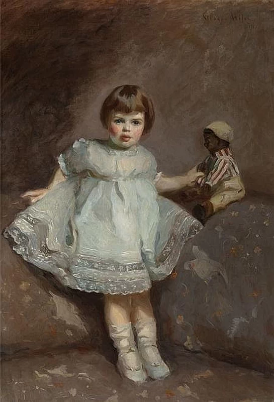 Ragazza con bambola, 1918